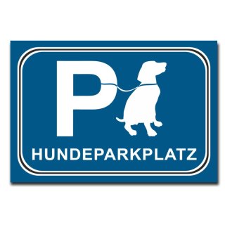 Hundeparkplatz Deko Schild Wandschild