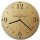 LAUTLOSE runde Wanduhr Beige Antik Vintage aus Metall Alu-Verbund lautlos Uhrwerk rund modern Dekoschild Bild 30 x 30cm