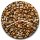 LAUTLOSE runde Wanduhr Kaffee Kaffeebohnen braun aus Metall Alu-Verbund lautlos Uhrwerk rund modern Dekoschild Bild 30 x 30cm