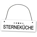 Metallschild Sternek&uuml;che 25 x 8 cm aus Alu Verbund...