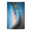 LAUTLOSE Designer Wanduhr Abstrakt modern blau grau Uhr...