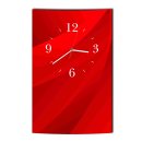 LAUTLOSE Designer Wanduhr Abstrakt modern rot   Uhr...