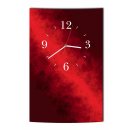 LAUTLOSE Designer Wanduhr modern Abstrakt rot   Uhr...