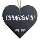 Herz Schieferherz Schiefer Schieferschild 10 x 10 cm...