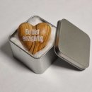 homeyourself Herz Handschmeichler aus Holz Du bist einzigartig in Geschenkverpackung Gl&uuml;cksbringer Olivenholz aus Betlehem