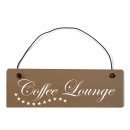 Coffee Lounge Dekoschild T&uuml;rschild