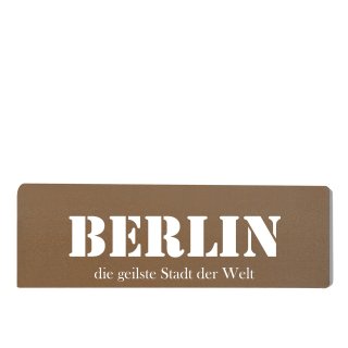 Berlin Dekoschild T&uuml;rschild braun zum kleben