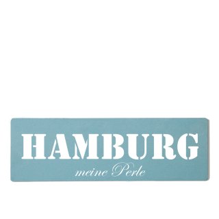 Hamburg Dekoschild T&uuml;rschild gelb zum kleben
