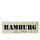Hamburg Dekoschild T&uuml;rschild beige zum kleben