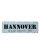 Hannover Dekoschild T&uuml;rschild blau zum kleben