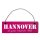 Hannover Dekoschild T&uuml;rschild pink mit Draht