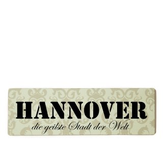 Hannover Dekoschild T&uuml;rschild beige zum kleben