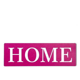Home Dekoschild T&uuml;rschild pink zum kleben