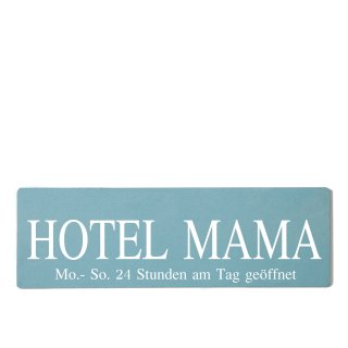 Hotel Mama Dekoschild T&uuml;rschild gelb zum kleben