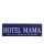 Hotel Mama Dekoschild T&uuml;rschild hellblau zum kleben