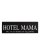 Hotel Mama Dekoschild T&uuml;rschild schwarz zum kleben