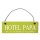 Hotel Papa Dekoschild T&uuml;rschild gr&uuml;n mit Draht
