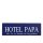Hotel Papa Dekoschild T&uuml;rschild hellblau zum kleben
