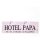 Hotel Papa Dekoschild T&uuml;rschild rosa zum kleben